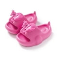 thumbnail image 2 of Gyexs Kids Garden Clogs 6-7 Years Kids Slides Boys Girls Sandals Bathroom Shower Slides Summer Swim Beach Pool Slippers Hot Pink, 2 of 3