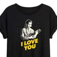 thumbnail image 3 of Star Wars - Valentine Princess Leia I Love You - Women's Oversized Graphic T-Shirt, 3 of 5