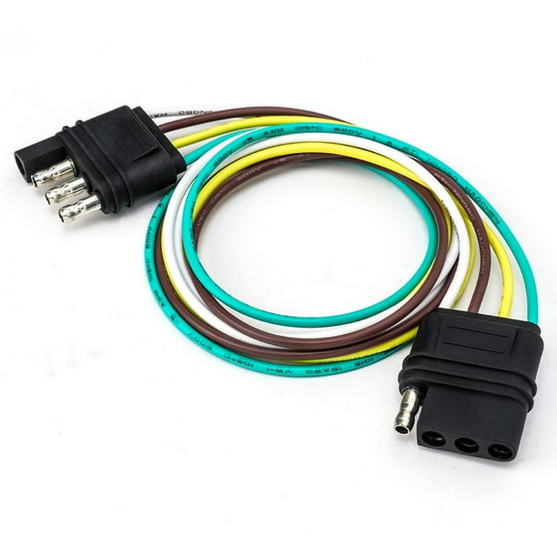 Conector De Remolque De Enchufe Plano De 4 Pines Toma De Corriente De Remolque Cateissary VI007313-00