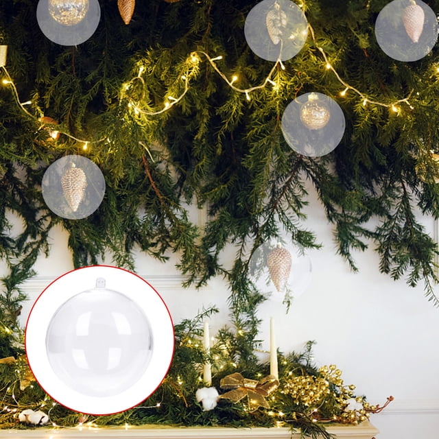 Christmas Decorations Indoor Transparent Hollow Acrylic Balls Highly Transparent Open And Close Balls Christmas Decorations Cake Wedding Candy Boxes Christmas Decorations Indoor on Clearance