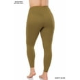 thumbnail image 4 of Zenana Women's Soft Wide Waistband Active Fitness Tight Yoga Pants Leggings with Pockets, 4 of 4