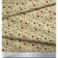 thumbnail image 3 of Soimoi Beige Moss Georgette Fabric Flower Artistic Fabric Prints By Yard 42 Inch Wide, 3 of 3