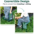 thumbnail image 2 of Abco Tech Garden Kneeler and Stool - Protects Your Knees, Clothes From Dirt & Grass Stains - Foldable Stool for Ease of Storage - EVA Foam Pad - Sturdy and Lightweight - Free Tool Pouch, 2 of 7