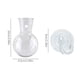 thumbnail image 2 of Jarrón Colgante Transparente con Ventosa: Florero de Cristal para Pared o Mini Pecera para Decoración Del Hogar., 2 of 3