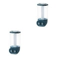 thumbnail image 1 of Justharion Stylish Wall-Mounted Dry Food Storage Dispenser Grains Rice Box Candy Organizer Blue 2 Grid 2Set, 1 of 6