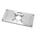 thumbnail image 2 of Placa de enrutador para bancos de carpintería no se oxida resistente al desgaste bujes de orificio central de escala transparente placa de inserción de mesa de enrutador de, 2 of 7