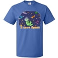 thumbnail image 3 of Inktastic I Love Space Cute Dinos and Planets T-Shirt, 3 of 5