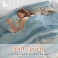 thumbnail image 3 of Retro Beach Starfish Full Size Comforter Set, Coastal Vintage Watercolor Ocean Marine Life Bedding for All Seasons, 4 Pcs Bed Set, 1Quiltcover (86"x86") ,1Sheet(80"x116"), 2Pillowcases (30"x20"), 3 of 9