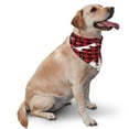 thumbnail image 2 of Naloa Christmas Tree Buffalo Plaid Dog Bandanas 1PC Washable Triangle Dog Scarfs Premium Durable Fabric, for Small Medium Large Dogs and Cats, 2 of 6