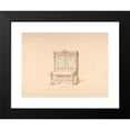thumbnail image 2 of Robert William Hume 14x12 Black Modern Framed Museum Art Print Titled - Design for Cabinet Pianoforte, Arabesque Style (1835-1900), 2 of 5