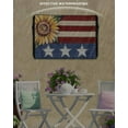 thumbnail image 3 of Sunflower America Flag Outdoor TV Cover 60 to 65 Inch Weatherproof, Farmhouse Retro US Flag 600D Oxford TV Covers with Waterproof Zipper, Outside Flat TV Screen Protector Size 58"W x 37"H x 4.5"D, 3 of 7