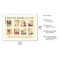 thumbnail image 2 of The Art of Drinking Wine (L'Art de Boire le Vin) - Vintage Food & Drink Poster by Charles E. Martin c.1920s - Fine Art Matte Paper Print (Unframed) 24x32in, 2 of 4