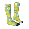 thumbnail image 3 of Balery Lemons Chamomile Flowers And Leaves Fun Novelty Socks Men'S Women'S Crew Socks Funny Crazy Novelty Socks Quirky And Cool Socks, 3 of 9