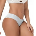 thumbnail image 5 of Ruimatai Women's Low Rise Underwear Soft Breathable Panties Comfortable Lace Trim Solid Color Briefs Polyester, 5 of 6
