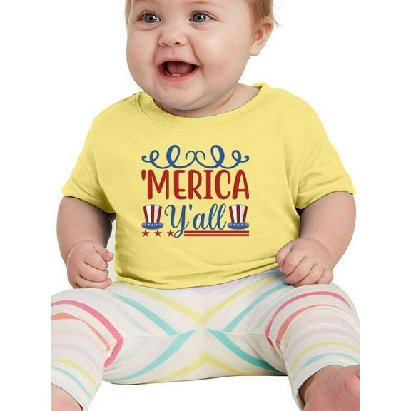 Merica Y'all T-Shirt Infant -Image by Shutterstock, 24 Months