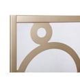 thumbnail image 4 of Roundhill Furniture Arvada 4-Panel Wood Room Divider w/Circle Pattern in Gold, 4 of 5