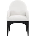 thumbnail image 3 of Pemberly Row Contemporary Cream Boucle Fabric Dining Arm Chair, 3 of 9