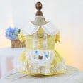 thumbnail image 1 of Zhuge Vestido para cachorro, bonito vestido de princesa para gato, falda para perro para perros pequeños, A10, L, 1 of 4