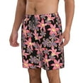 thumbnail image 2 of Goofa Lilies Flowers Printed Mens Swim Trunks Summer Quick Dry Short Beach Swimwear Bathing Suits-XX-Large, 2 of 9