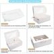 thumbnail image 5 of Juego de 5 cajas para cupcakes, 6 agujeros, color blanco, 24 x 16 x 7,6 cm (9,45 x 6,3 x 3), 5 of 5