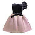 thumbnail image 3 of Flower Girls Bow Princess Dress Sequins Birthday Party Prom Gown, Size 3-4, 3 of 6