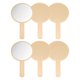 thumbnail image 1 of Uxcell 6 Pcs Espejos de Mano, Espejos Redondos con Mango, Espejo de Maquillaje Portátil de Un Solo Lado para Mujeres y Niñas, Cosmético, Pestañas, Hogar, Viaje, Amarillo, 1 of 7
