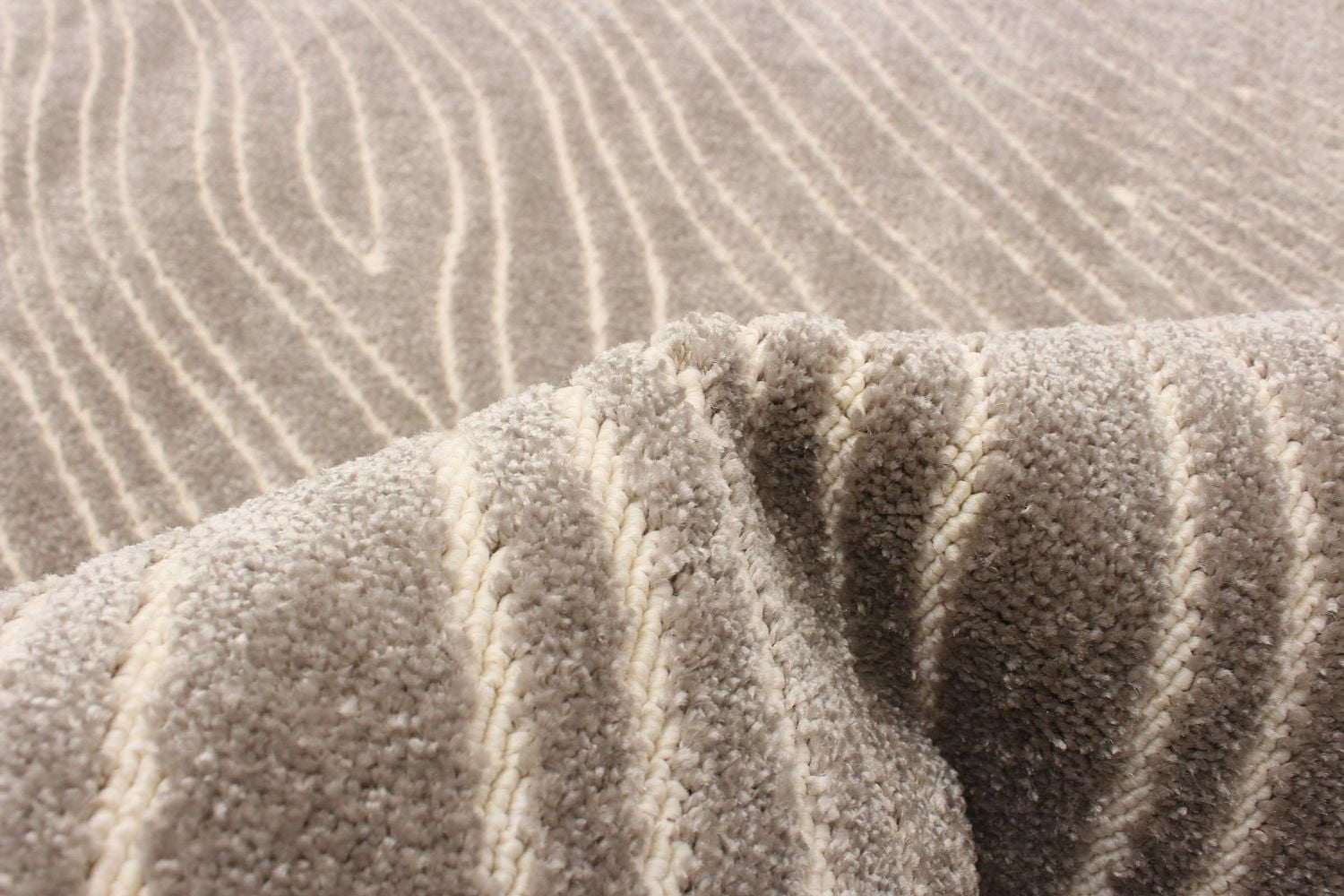 ECARPET Modern Area Rug for Dining Room, Living Room, Bedroom or Den Vector Taupe