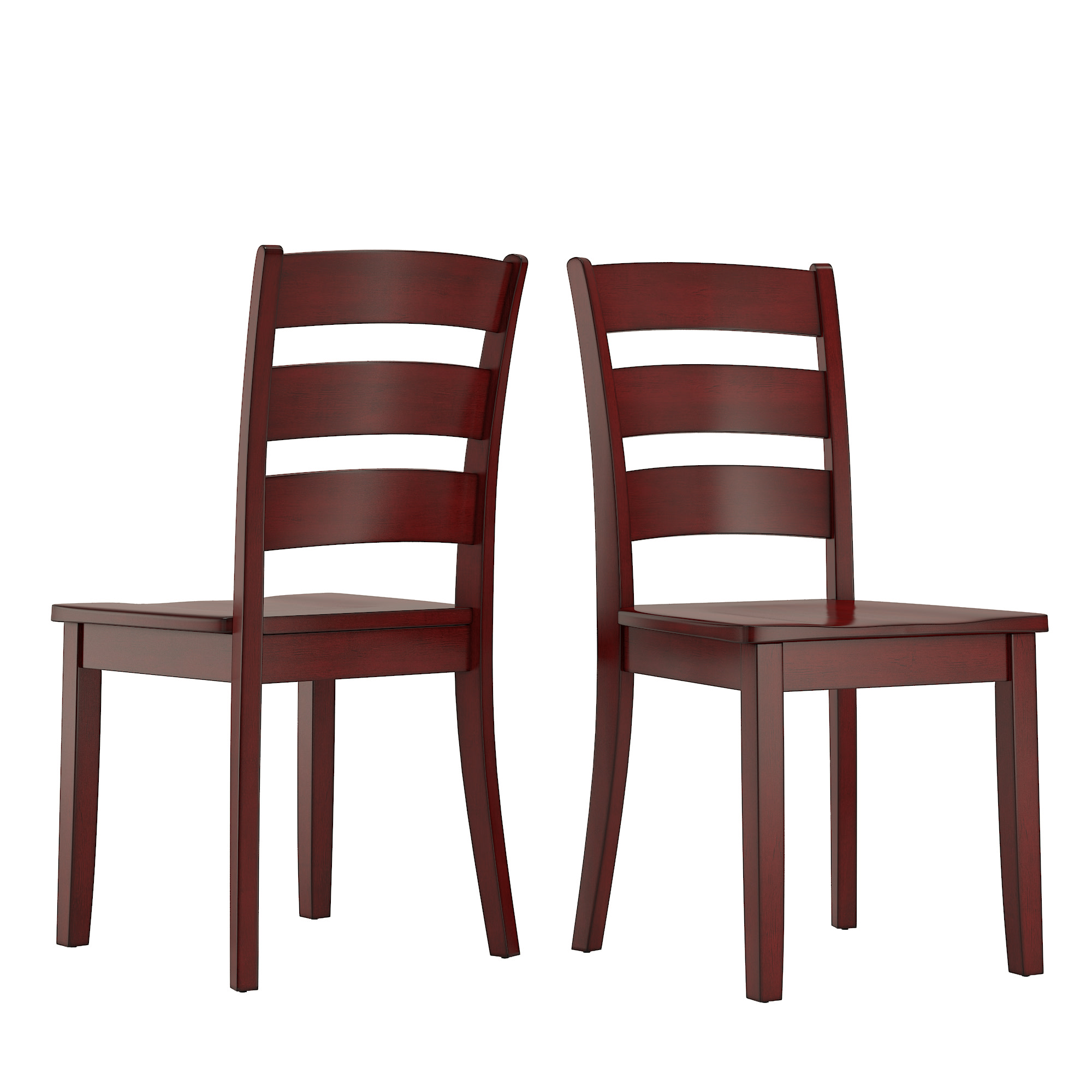 Lexington 5-Piece Dining Set with Round Table and 4 Ladder Back Chairs, Antique Denim
