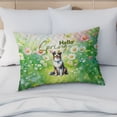 thumbnail image 4 of Australian Shepherd Hello Spring Time Flower Floral Nature Quilt Pillowcase Aussie Dog Lover Gifts Throw Pillow Cover Bed Home Decor - 02031, 4 of 5