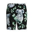 thumbnail image 6 of Daiia Cartoon Koala Bear Mens Woven Stretch Pajama Short,Short Pajama Pants-X-Large, 6 of 7