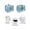 Blue, variant on Eucalyptus Aqua Toaster Cover 4 Slice, Large Kitchen Appliance Covers, Stripes Flower Cactus Plant Toaster Oven Cover with Loop, Bread Machine Cover Polyester Dust Cover Protection