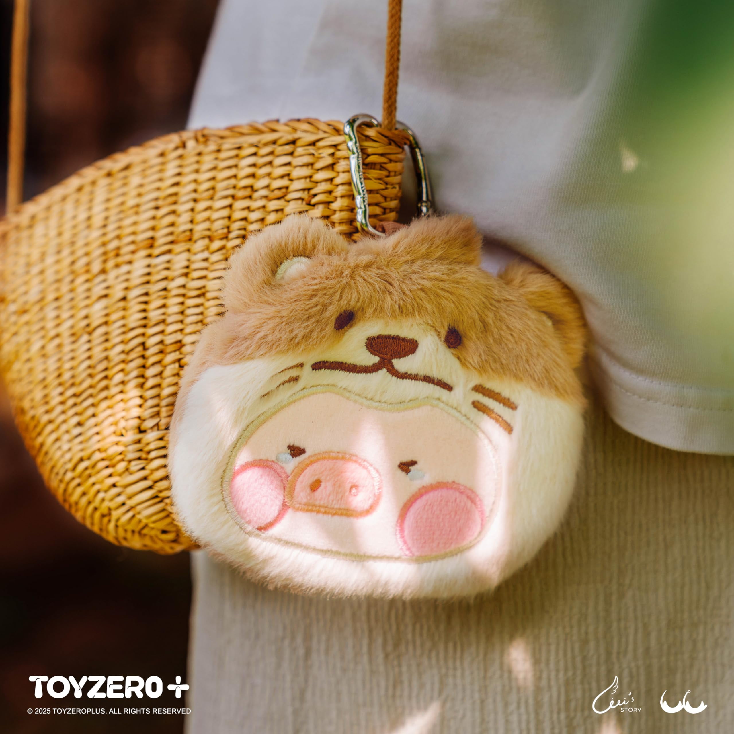 TOYZERO+ LuLu the Piggy Blind Box - 6PCS Plush Pouch Keychain Blind Boxes Coin Purse Cute Bag Pendant Mystery Box Collectible Toys Holiday Birthday Gifts, Whole Set