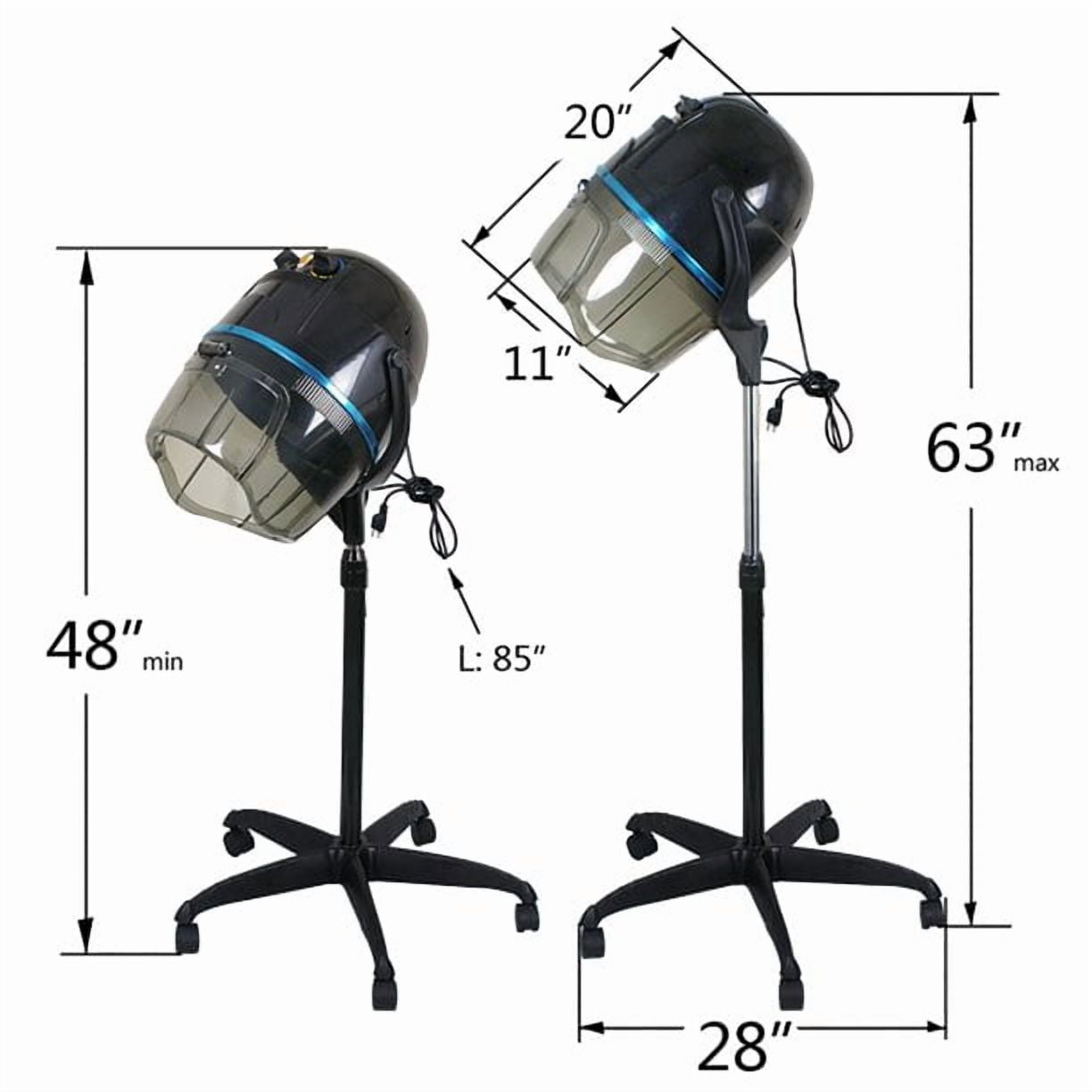 Stand Up Floor Professional Bonnet Hair Dryer 1300W, Black