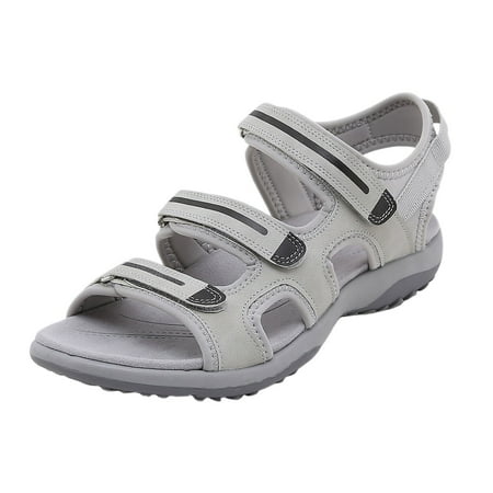 

Ediodpoh Women s Sports Style Sandals Comfortable and Wear Flat Shoes Sandals Women Grey 8(40)