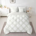 thumbnail image 2 of Feelyou Cartoon Groovy Daisy Twin Bedding Sets 7-Piece, Kawaii Flower Floral Bedding Comforter Set, Teens Kids Girls Reversible Sheet Sets, Lightweight Room Decor, 2 of 7