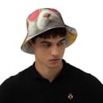 thumbnail image 6 of Daiia Floral Sunglasses Cat Art Pattern Bucket Hat - Trendy Cotton Sun Hat for Beach, Golf, Fishing - Fun Outdoor Vacation Boonie for Men and Women, 6 of 9