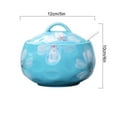 thumbnail image 3 of Sugar Bowl With Lid And Spoon, 14oz Sugar Dish, Sugar Bowls For Countertop, Salt Container-Blue, 3 of 8
