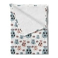 thumbnail image 2 of Farm Animal Soft Flannel Fleece Throw Blanket, Repetitive Pattern of Cartoon Pigs, Cozy Plush for Indoor and Outdoor Use, 70" x 90", Blue Grey Blush, by Ambesonne, 2 of 5