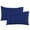 Dark blue, variant on Fdelink Pillo Cover Silk Pillowcases 2 Pack for Hair and Skin Both Sides Proof Soft Breathable Smooth Silk Pillow Cover Pillow Cases Light Blue