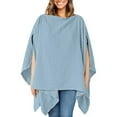 thumbnail image 2 of FUNUONY Nursing Covers for Breastfeeding, Breathable Breast Feeding Cover for Mom, Muslin Breastfeeding Cover Up for Women, Baby Essentials Privacy Nursing Poncho Shawl Cover for Breastfeeding Breath, 2 of 5