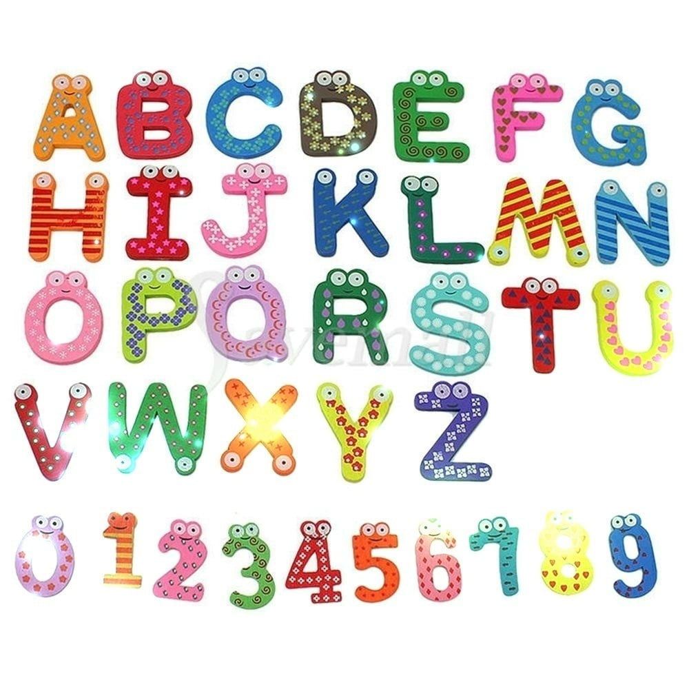 Magnetic Fridge Letters Alphabet A-Z and or numbers 0-9 toys 