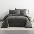 thumbnail image 5 of Ntbay 5 Piece Twin Bedding Comforter Set, Ultra Soft and Breathable Bed in a Bag, Includes Quilted Comforter, Fitted Sheet, Flat Top Sheet, 2 Envelope Pillowcases, Dark Grey, 5 of 8