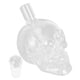 thumbnail image 4 of Botella de vino de cristal con forma de calavera, transparente, para whisky, para bar, karaoke, 350 ml, 4 of 14