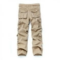 thumbnail image 4 of Mens Work Pants Cargo Mens Fashion Casual Cotton Multi-pocket Outdoors Work Trouser Cargo Long Pants, 4 of 9