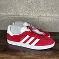 thumbnail image 2 of Ad-id-as Originals Gazelle Scarlet Red White Mens Casual Sneakers S76228 Sz 9.5, 2 of 6