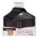 thumbnail image 1 of 20 Ganchos de Madera para Ropa: Gancho Plateado Giratorio de 360 Grados - Color Black, 1 of 3