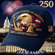 U.S. 250th Anniversary Commemorative Hat, Adjustable Retro Baseball Cap, Collector’s Limited Edition, Celebrate America’s 1776–2026 Independence Souvenir