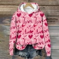thumbnail image 1 of Sudadera con capucha para niños, de invierno, con estampado largo de terciopelo, informal y cómoda, de manga larga, de poliéster., 1 of 5