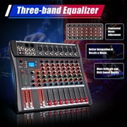 Bluetooth Digital Audio Mixer Professional Interface 8-Channel Mixing Console Sound Board for DJ KTV and