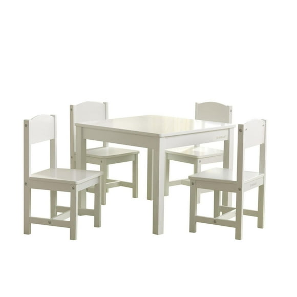 KidKraft Ensemble Table et 4 chaises Farmhouse - Blanc